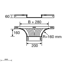 Unex T-Abzweiger 60x200 aus U48X