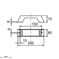Unex Isolierender Längsträger 200 aus U48X
