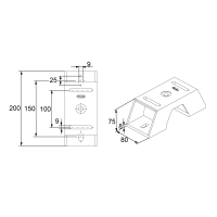 Unex Längsträger 200mm aus U23X