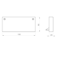 Unex Endstück 60x150 aus U23X