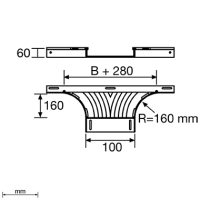 Unex T-Abzweiger 60x100 aus U48X