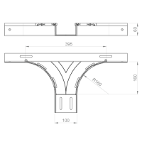 Unex T-Abzweiger 60x100 aus U23X
