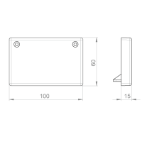 Unex Endstück 60x100 aus U23X