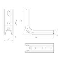 Unex Tragkonsole 100mm aus Sendzimir Stahl