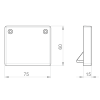 Unex Endstück 60x75 aus U23X