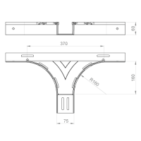 Unex T-Abzweiger 60x75 aus U23X