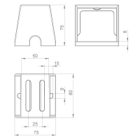 Unex Längsträger 75mm aus U23X