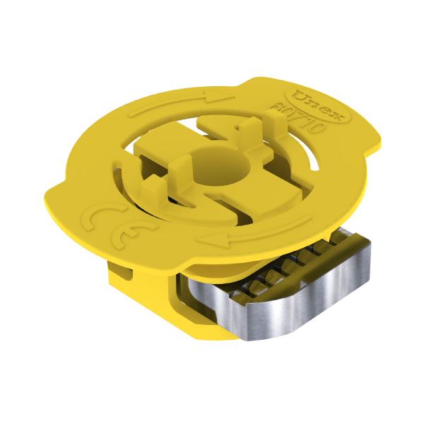 Unex Gleitmutter mit Feder gelb M8 V4A