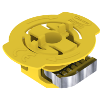 Unex Gleitmutter mit Feder gelb M8 V4A