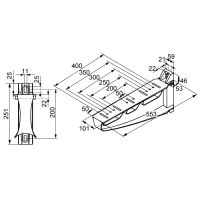 Unex Isolierender Ausleger 500 mm aus U48X halogenfrei