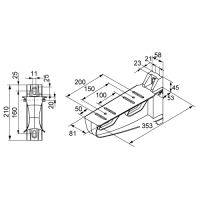 Unex Isolierender Ausleger 300 mm aus U48X halogenfrei