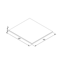 Unex Schutzmatte für PVC-P-Dach schwarz 200x160