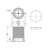 Unex Boden-Dose aus U24X