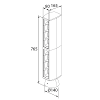Unex Standsäule 16 Installationsgeräte aus U24X