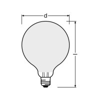 PARATHOM CL GLOBE95  GL FR 100 non-dim  11,5W/827 E27