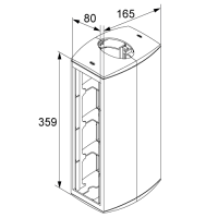 Unex Modul 8 Geräte Säule Ø50x88 aus U24X