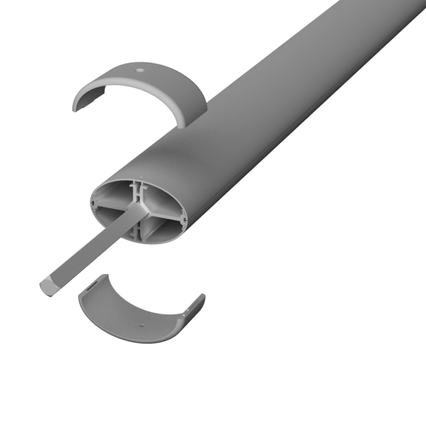 Unex Säulenverlängerung Ø50x88 H 1m aus Aluminium