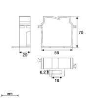 Unex Drahthalteklammer 80x60 aus U24X