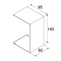 Unex Verbindungsstück 95x140 aus U24X