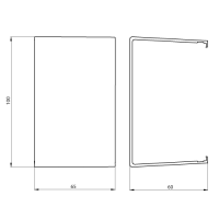 Unex Verbindungsstück 60x100 aus U24X