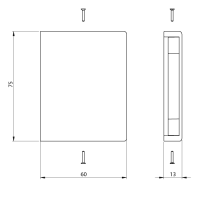 Unex Endstück 60x75 aus U24X