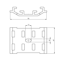 Unex Einzelnes Unterteilstück 16x71 aus U23X...