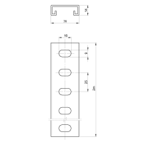 Unex Schiene 14x36 aus U23X