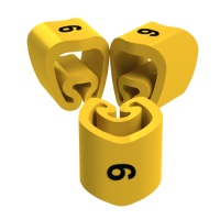 Unex Lose Kabelmarkierungen 9 2-5mm aus Plastifiziertem PVC