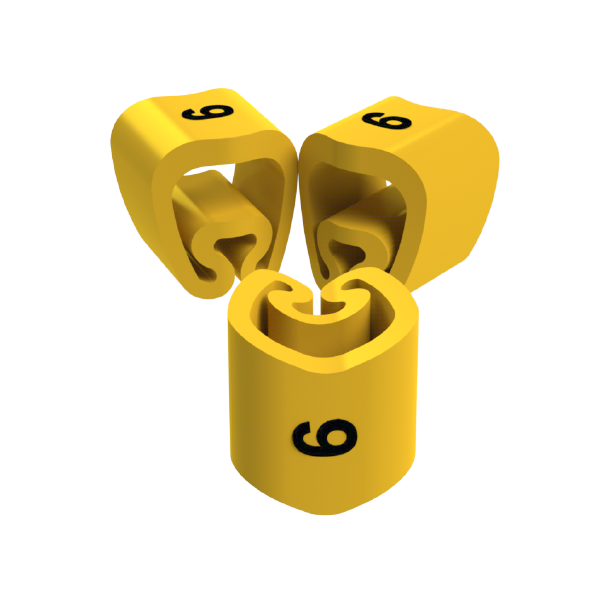 Unex Lose Kabelmarkierungen 6 2-5mm aus Plastifiziertem PVC