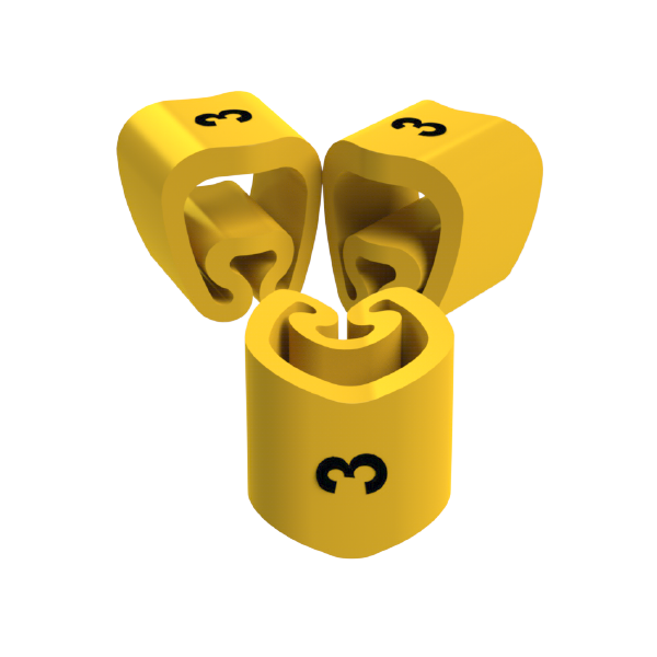 Unex Lose Kabelmarkierungen 3 2-5mm aus Plastifiziertem PVC