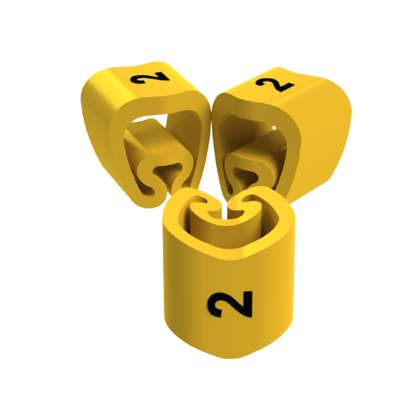 Unex Lose Kabelmarkierungen 2 2-5mm aus Plastifiziertem PVC