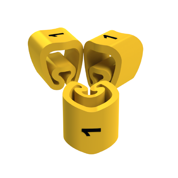 Unex Lose Kabelmarkierungen 1 2-5mm aus Plastifiziertem PVC