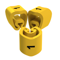 Unex Lose Kabelmarkierungen 1 2-5mm aus Plastifiziertem PVC