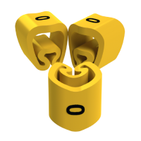 Unex Lose Kabelmarkierungen 0 2-5mm aus Plastifiziertem PVC