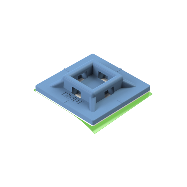 Unex Selbstklebender Befestigungssockel Detektierbar 19x19 mm aus U62X