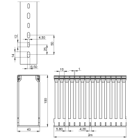 Unex Verdrahtungskanal 100x43 aus U43X