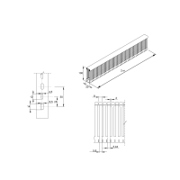Unex Verdrahtungskanal 100x30 mm aus U43X halogenfrei