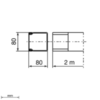 Unex Leitungsführungskanal 80x80 aus U23X