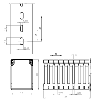 Unex Verdrahtungskanal 60x43 aus U23X