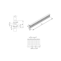 Unex Verdrahtungskanal 60x20 mm aus U43X halogenfrei