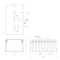 Unex Verdrahtungskanal 42x60 aus U23X