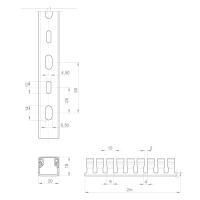 Unex Verdrahtungskanal 18x20 aus U23X