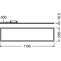 PANEL DALI 1200 40W/4000K 230V     LEDV