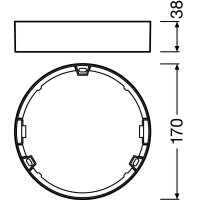 DL SLIM FRAME DN155 WT             LEDV