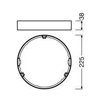 DL SLIM FRAME DN210 WT             LEDV