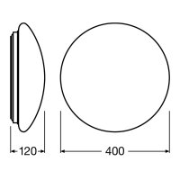 SF CIRCULAR 400 24W/4000K IP44