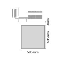 PL VAL 600 40W/ 3000K EM AT 3H     LEDV