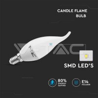 BULB 4W E14 CANDLE FLAME 4500K