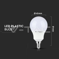 P45-E14-5.5W-PLASTIC BULB-6400K -CRI 95 +