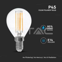 BULB 4W E14 P45 FILAMENT 4500K